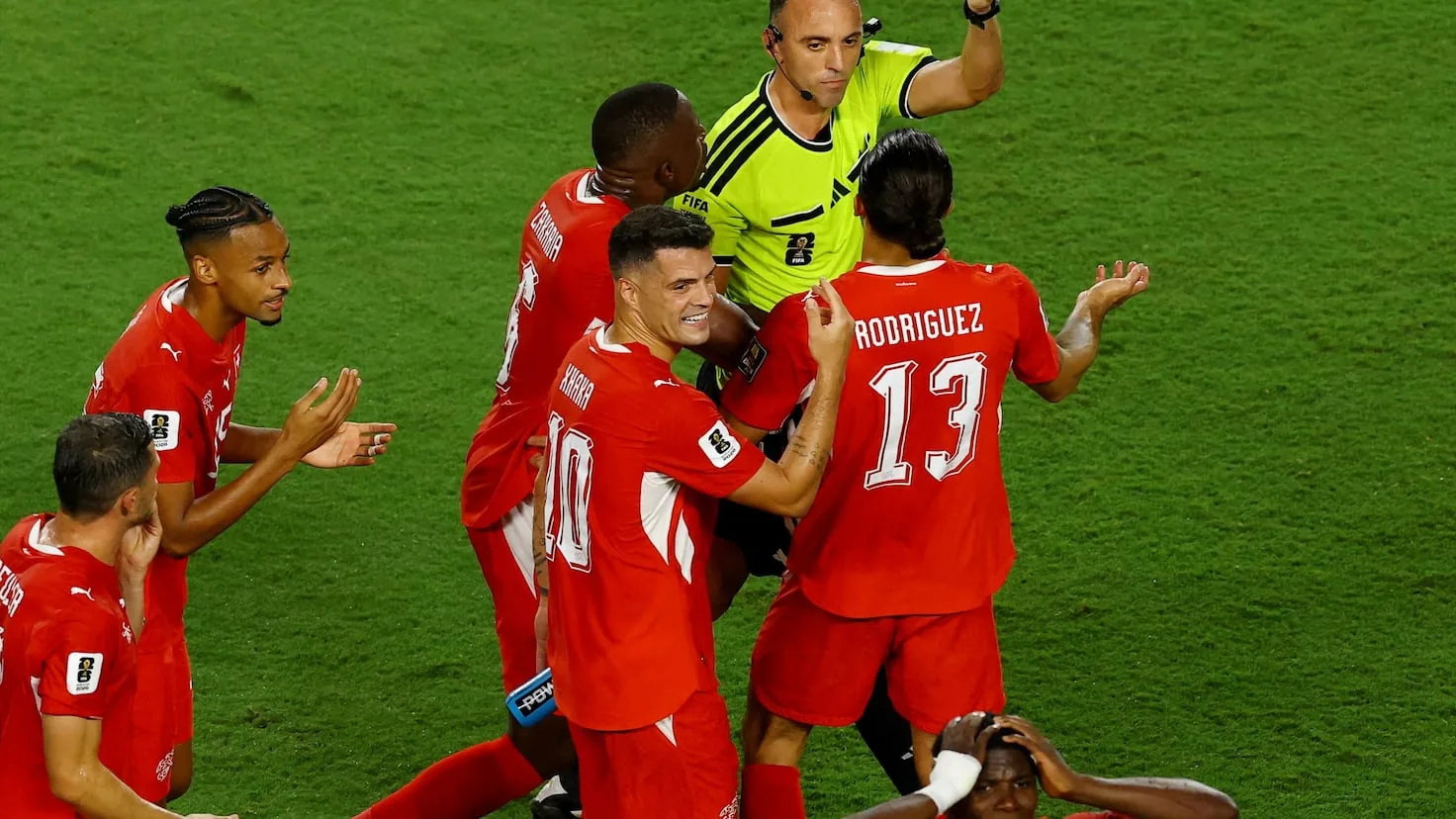 Joao Pinheiro explains Embolo's controversial sending-off and his clash with Messi at the World Cup